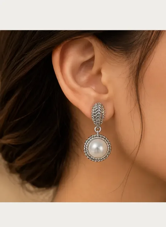 Pearl Vine 925 Silver Earrings